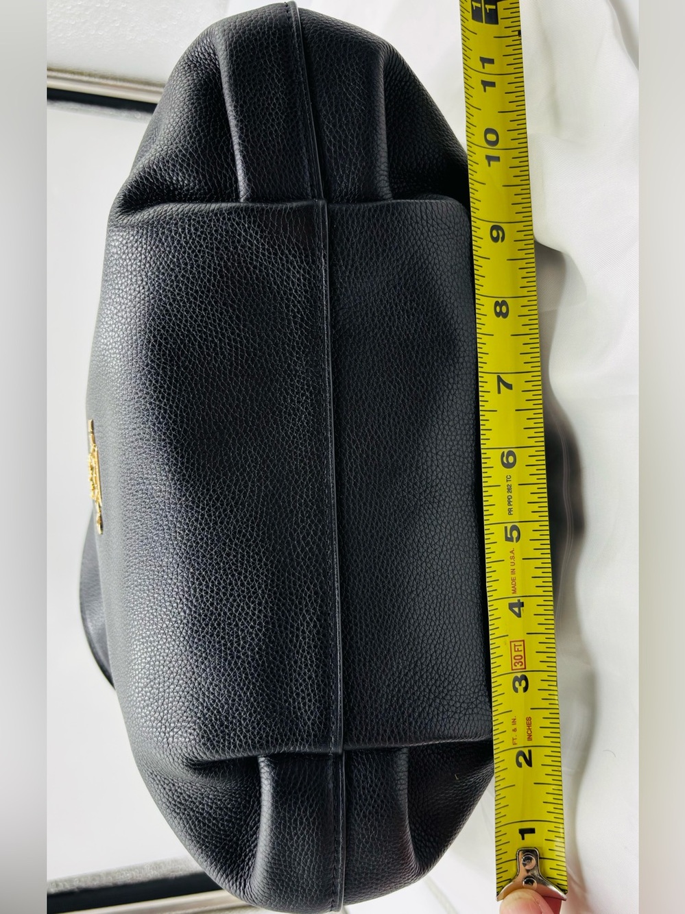 Coach Black Pebbled Leather Shoulder Hobo with Gold Hardware - Picture 16 of 16